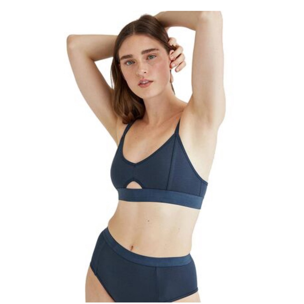 Richer Poorer Cutout Bralette Blue Nights